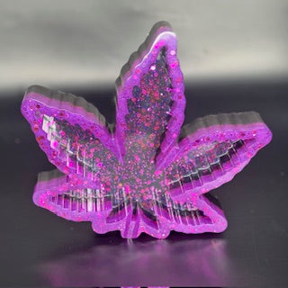 Weed Leaf Ashtray with Joint Holders