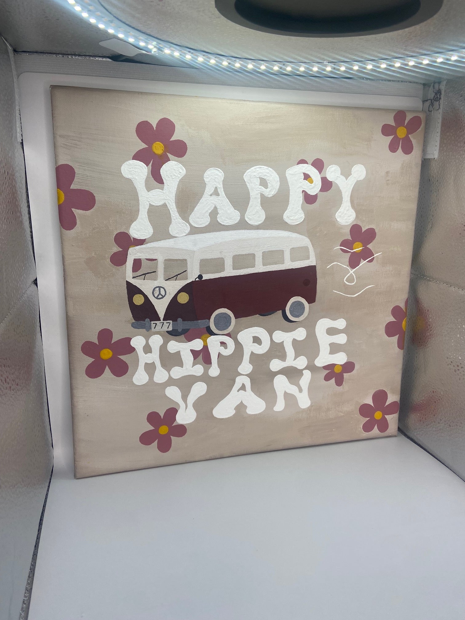 Happy Hippie Van - 4 x 4 Print
